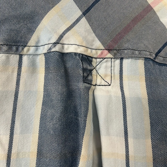 Kut from the Kloth Blue and White Plaid Button-Down Shirt - Picture 14 of 16